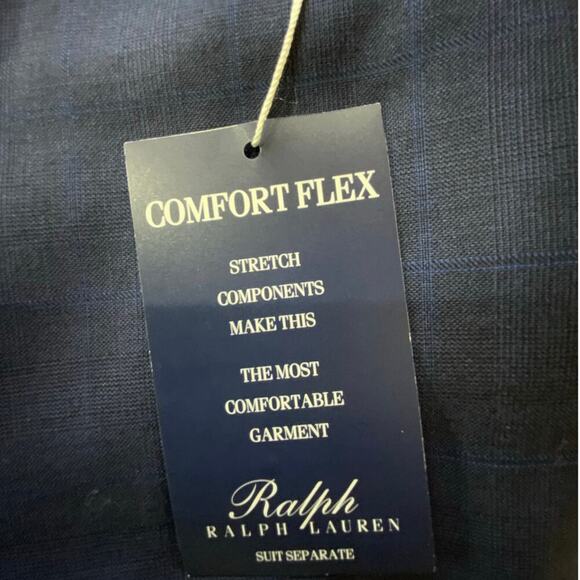 Ralph Lauren Suit Pants Men 52x52 Flat Front Wool Casual Business Officewear NWT - Picture 12 of 13